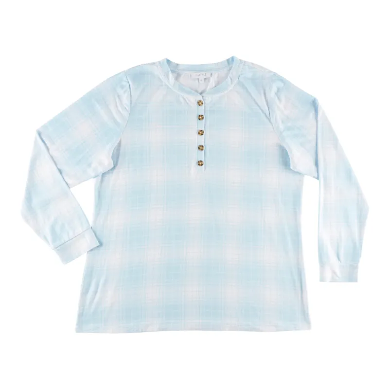 mySTYLE Women's Plus Brushed Knit Henley sold by Giant Tiger