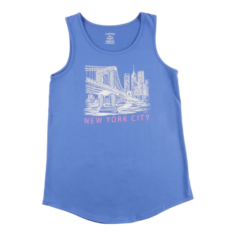 mySTYLE Women's Street Smart Screen Printed Tank sold by Giant Tiger