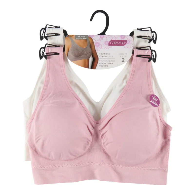 Carisma Women's Plus Comfort Bra, 2-Pack sold by Giant Tiger
