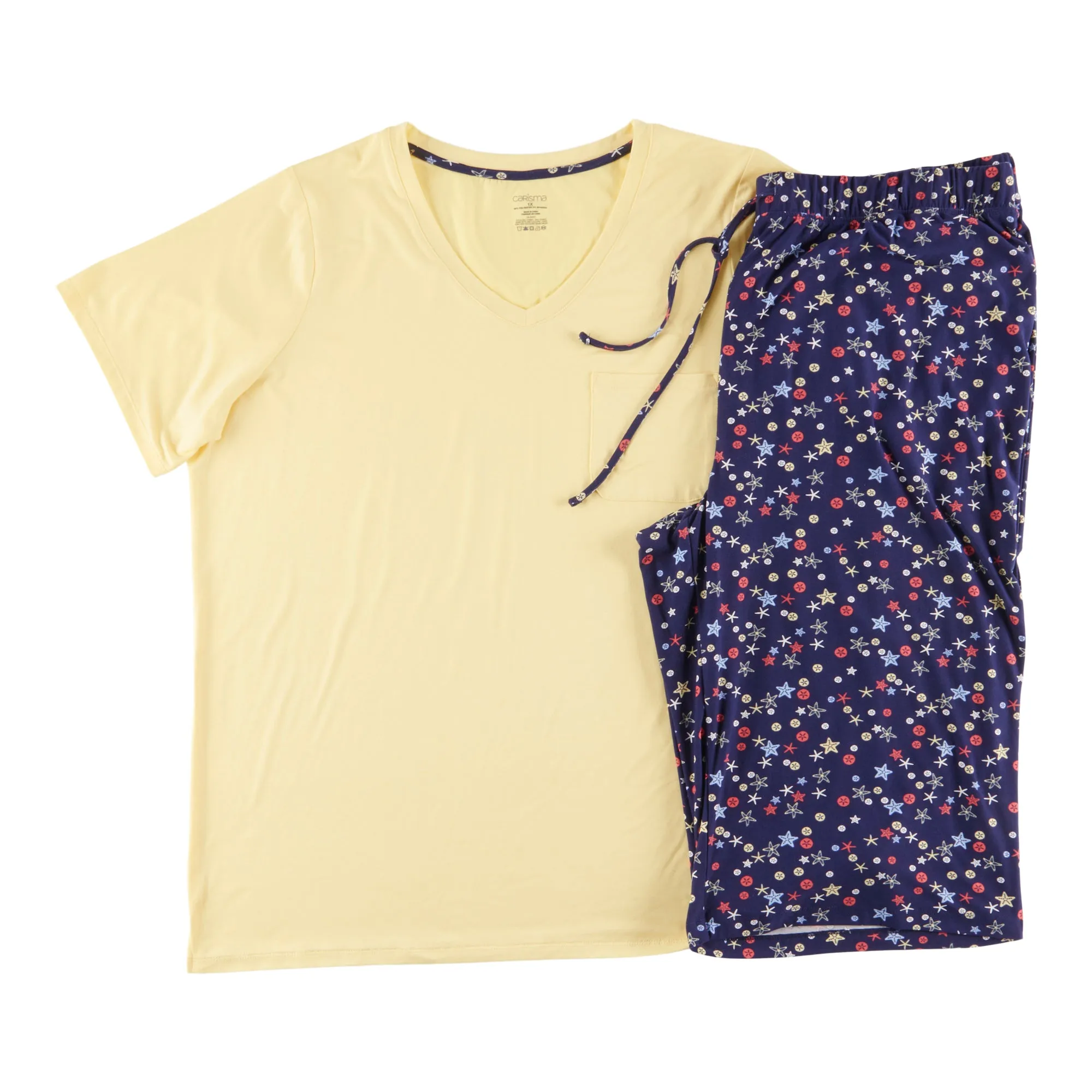 Carisma Women's Plus Ocean Breeze T-Shirt and Capri PJ Set, 2-Piece sold by Giant Tiger product image thumbnail 2