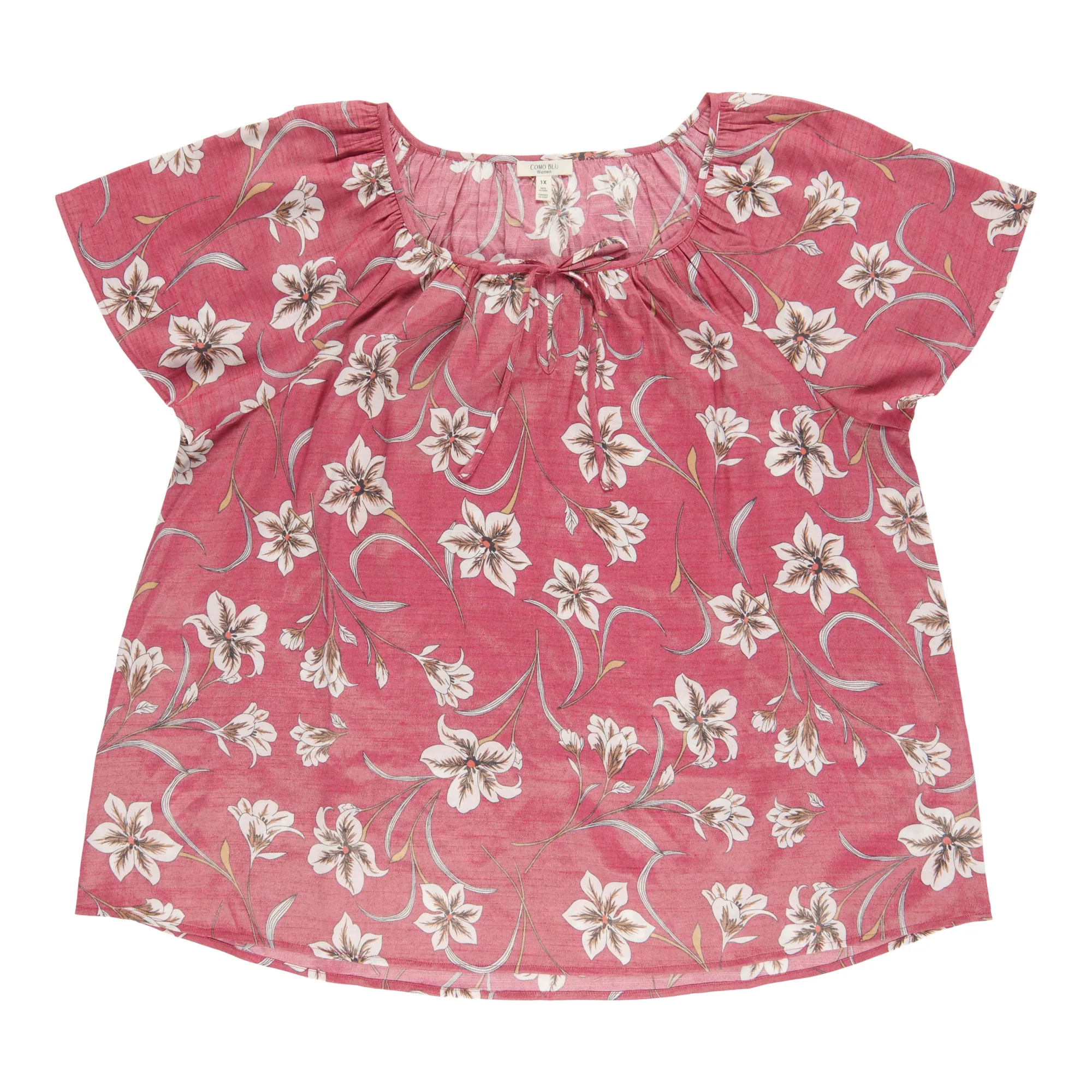 Women's Plus Short Sleeve Flutter Sleeve Blouse sold by Giant Tiger product image thumbnail 3