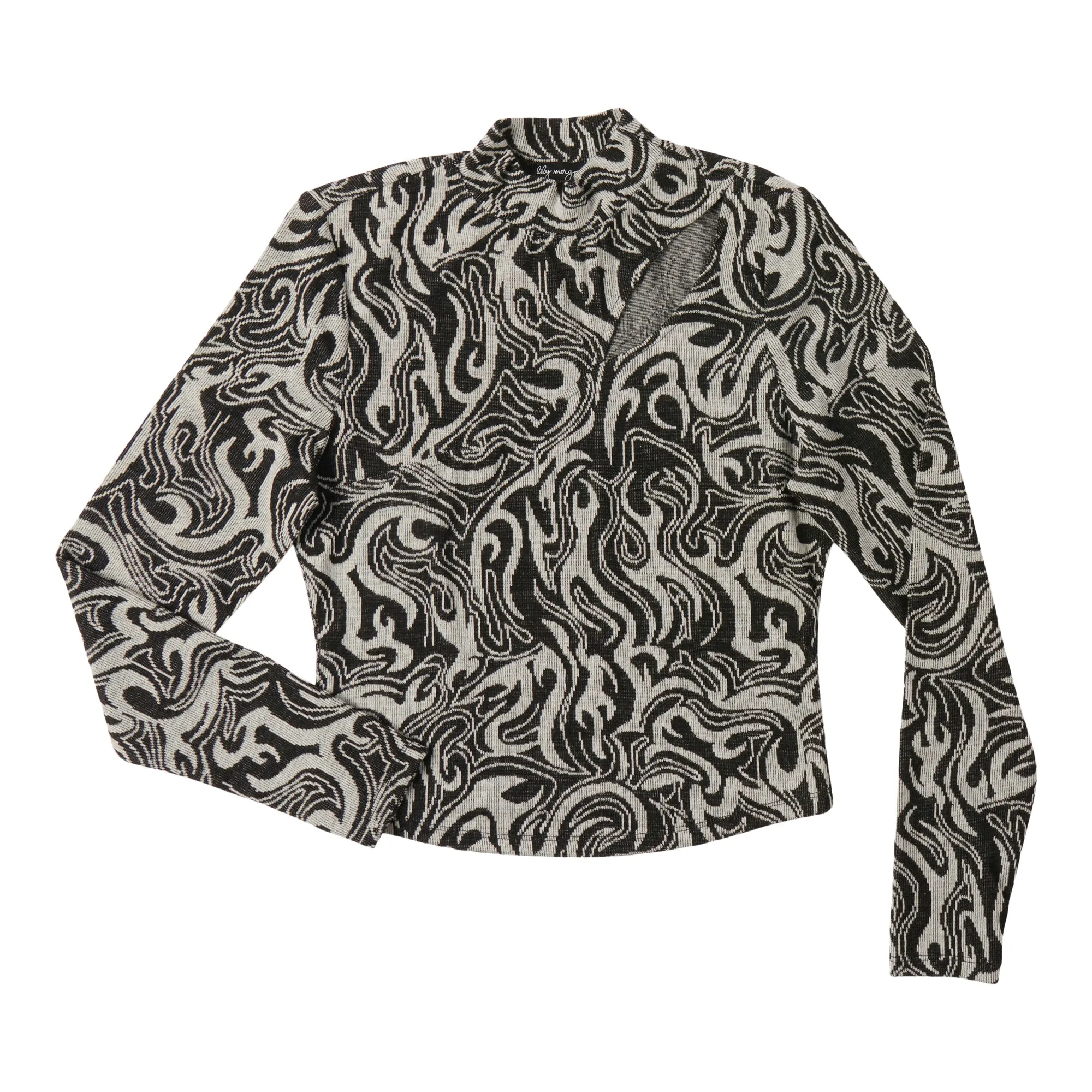 lily morgan Women's Blush Printed Cutout Top sold by Giant Tiger