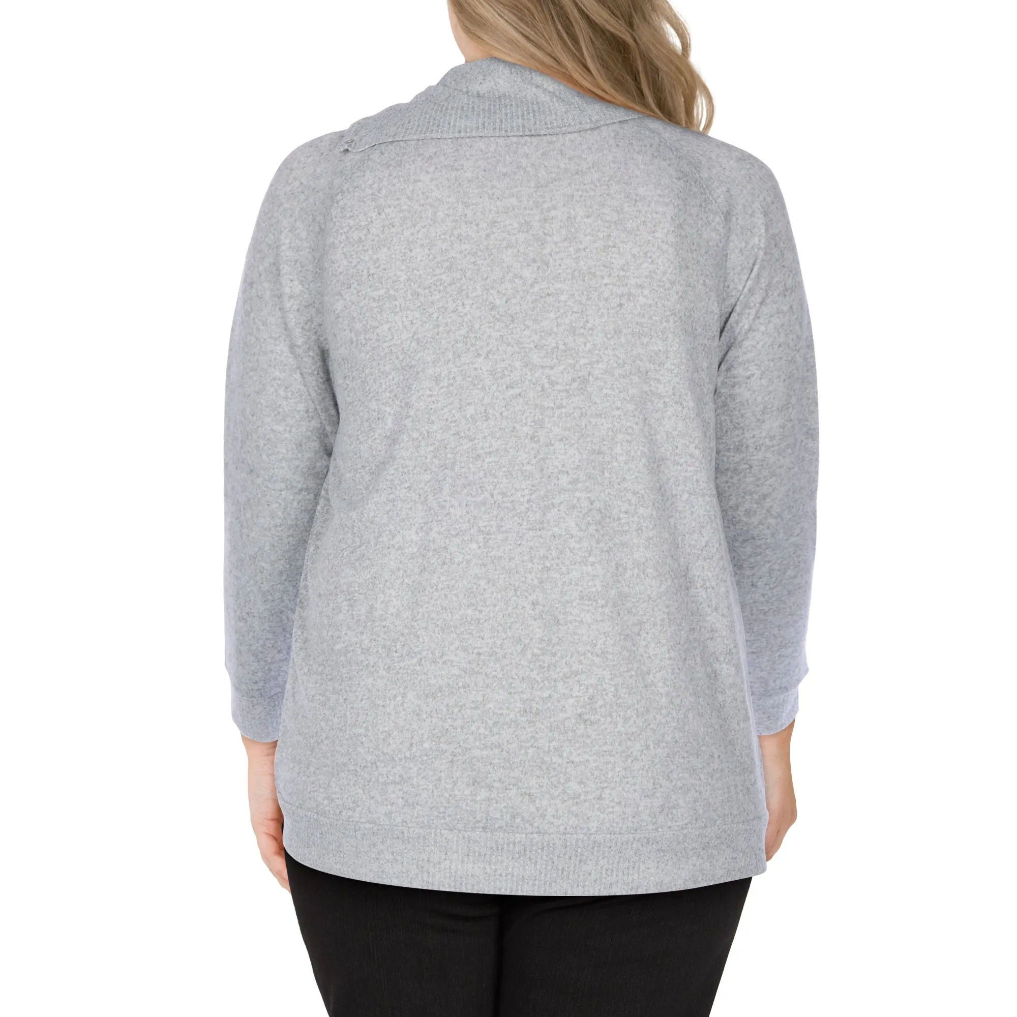 lily morgan Women's Plus Cowl Neck Blouse sold by Giant Tiger product image thumbnail 2