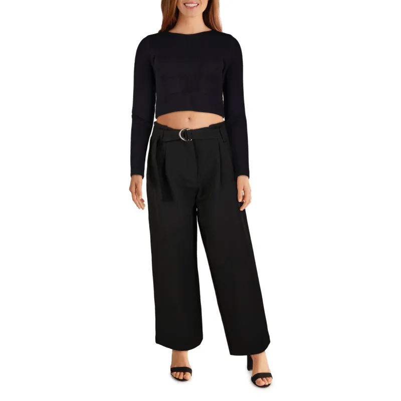 Limited Collection Women's Long Sleeve Crop Top sold by Giant Tiger