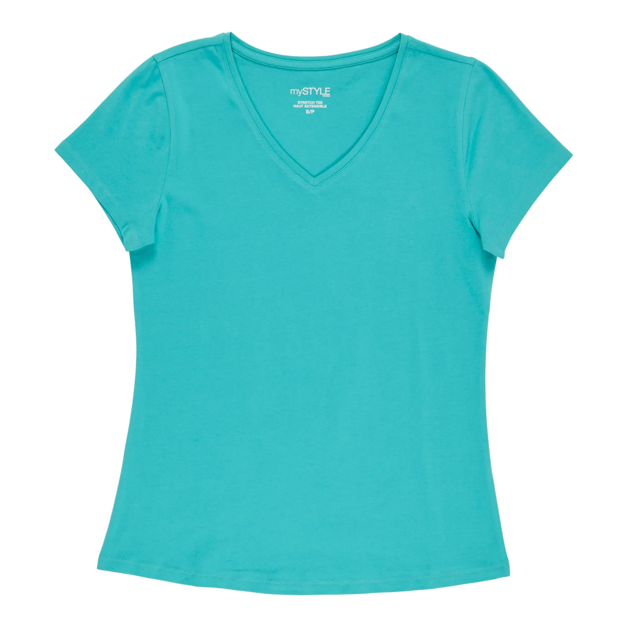 mySTYLE Women's V-Neck Stretchy T-Shirt sold by Giant Tiger product image thumbnail 2