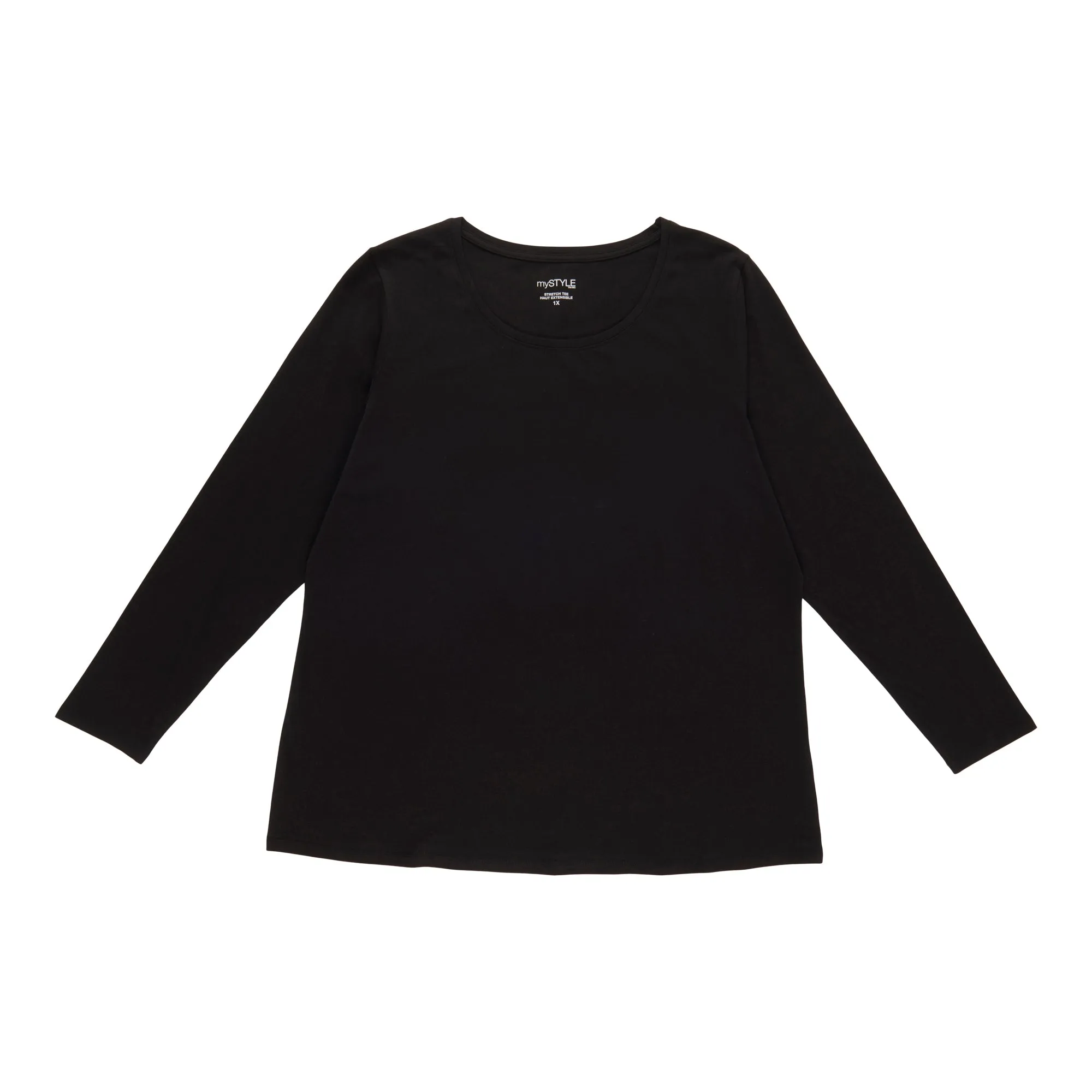 mySTYLE Women's Plus Scoop Neck Long Sleeve Top sold by Giant Tiger product image thumbnail 2