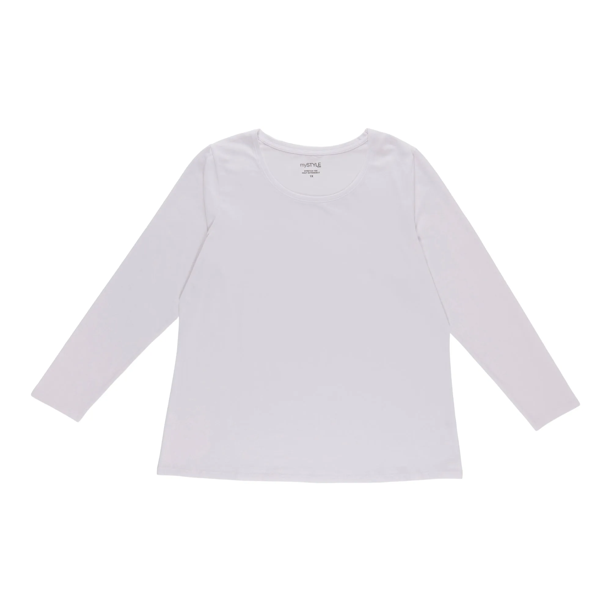 mySTYLE Women's Plus Scoop Neck Long Sleeve Top sold by Giant Tiger product image thumbnail 3