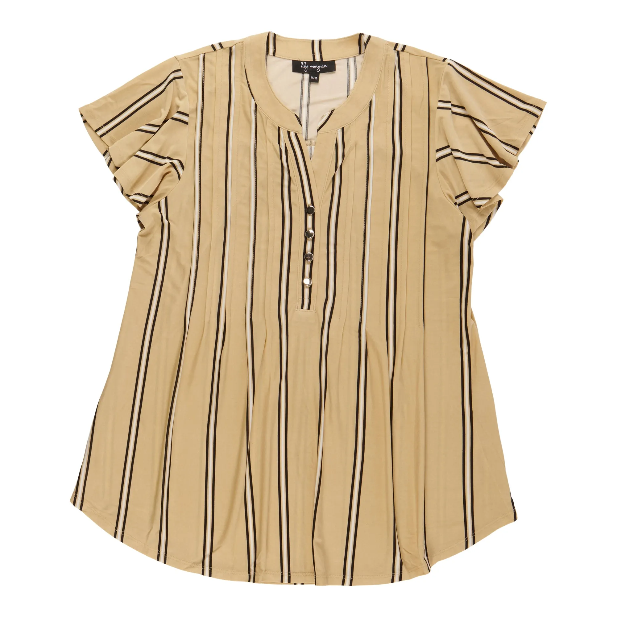 lily morgan Women's V-Neck Pintuck Blouse sold by Giant Tiger product image thumbnail 3