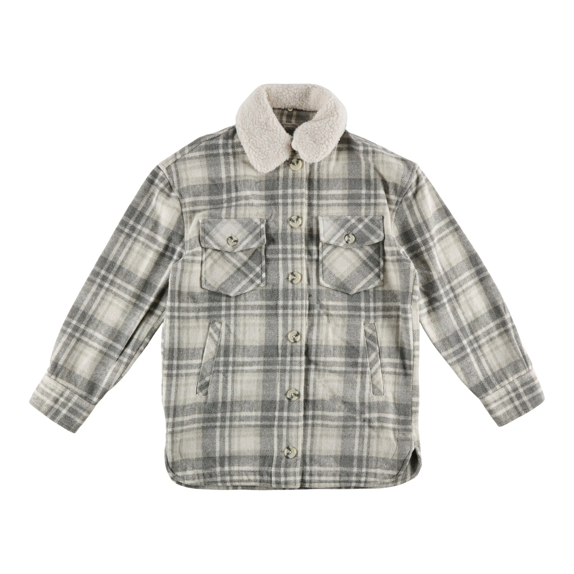 mySTYLE Women's Sherpa Lined Plaid Shacket sold by Giant Tiger product image thumbnail 2