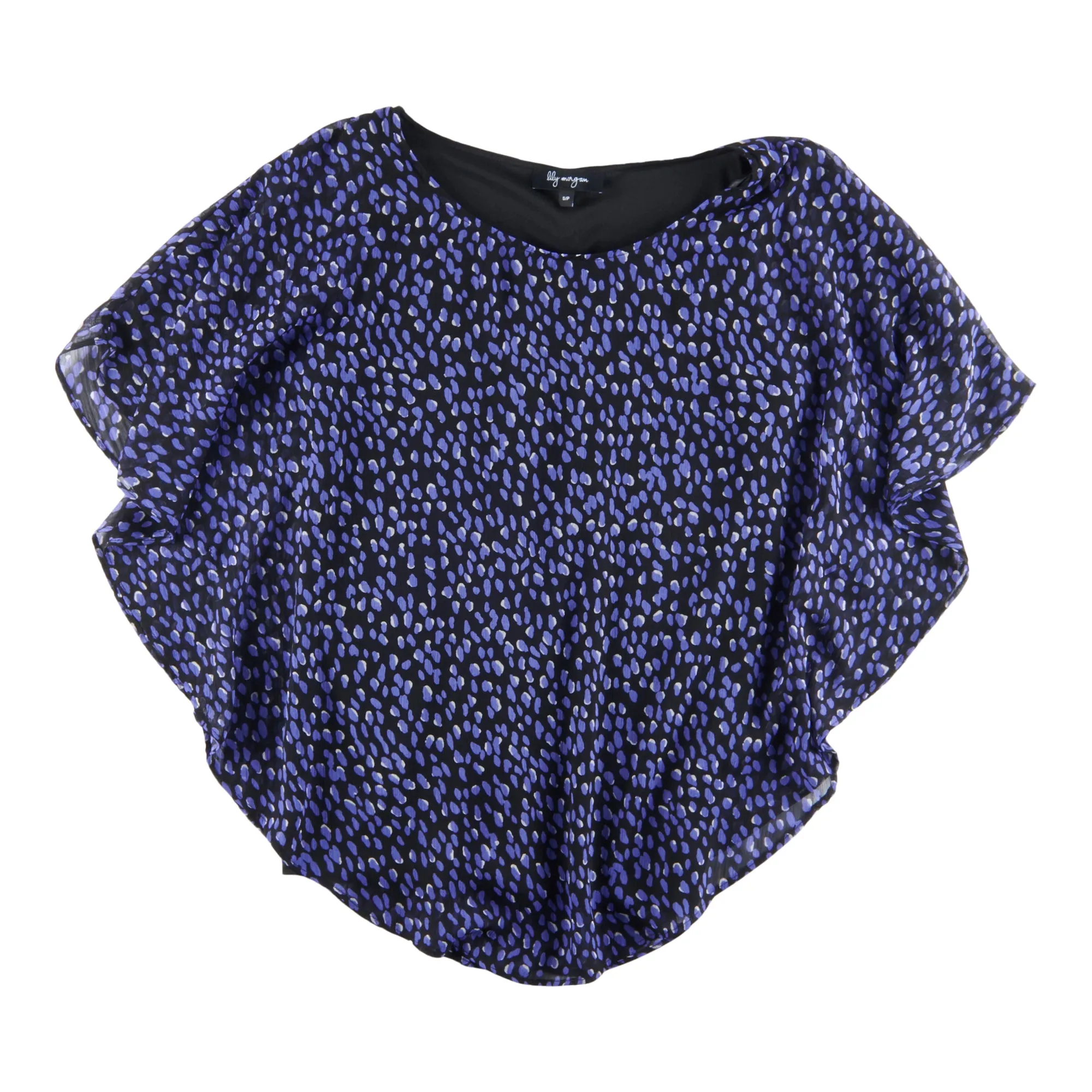 lily morgan Women's Plus Simply Chic Printed Overlay Blouse sold by Giant Tiger product image thumbnail 2