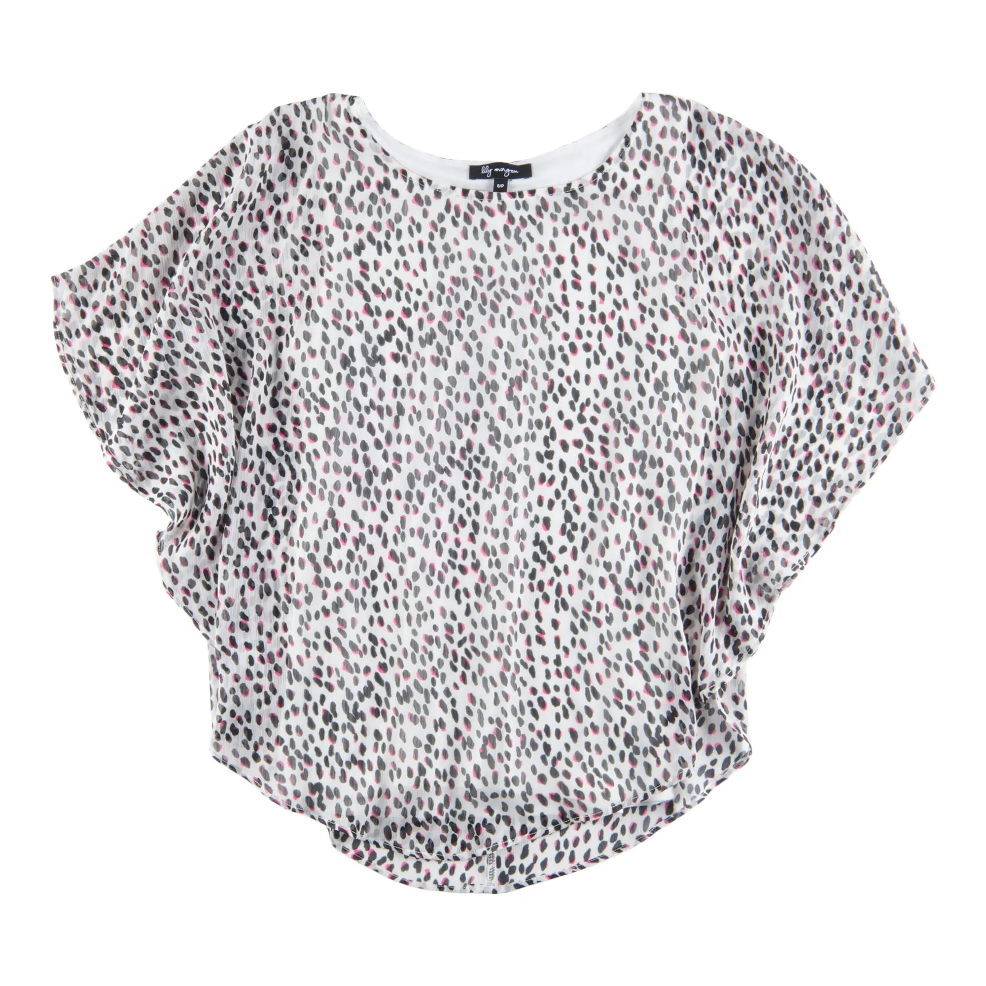 lily morgan Women's Plus Simply Chic Printed Overlay Blouse sold by Giant Tiger product image thumbnail 3
