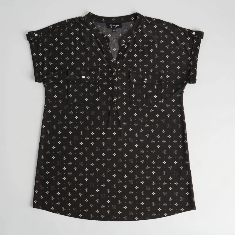lily morgan Women's Printed Knit Top sold by Giant Tiger