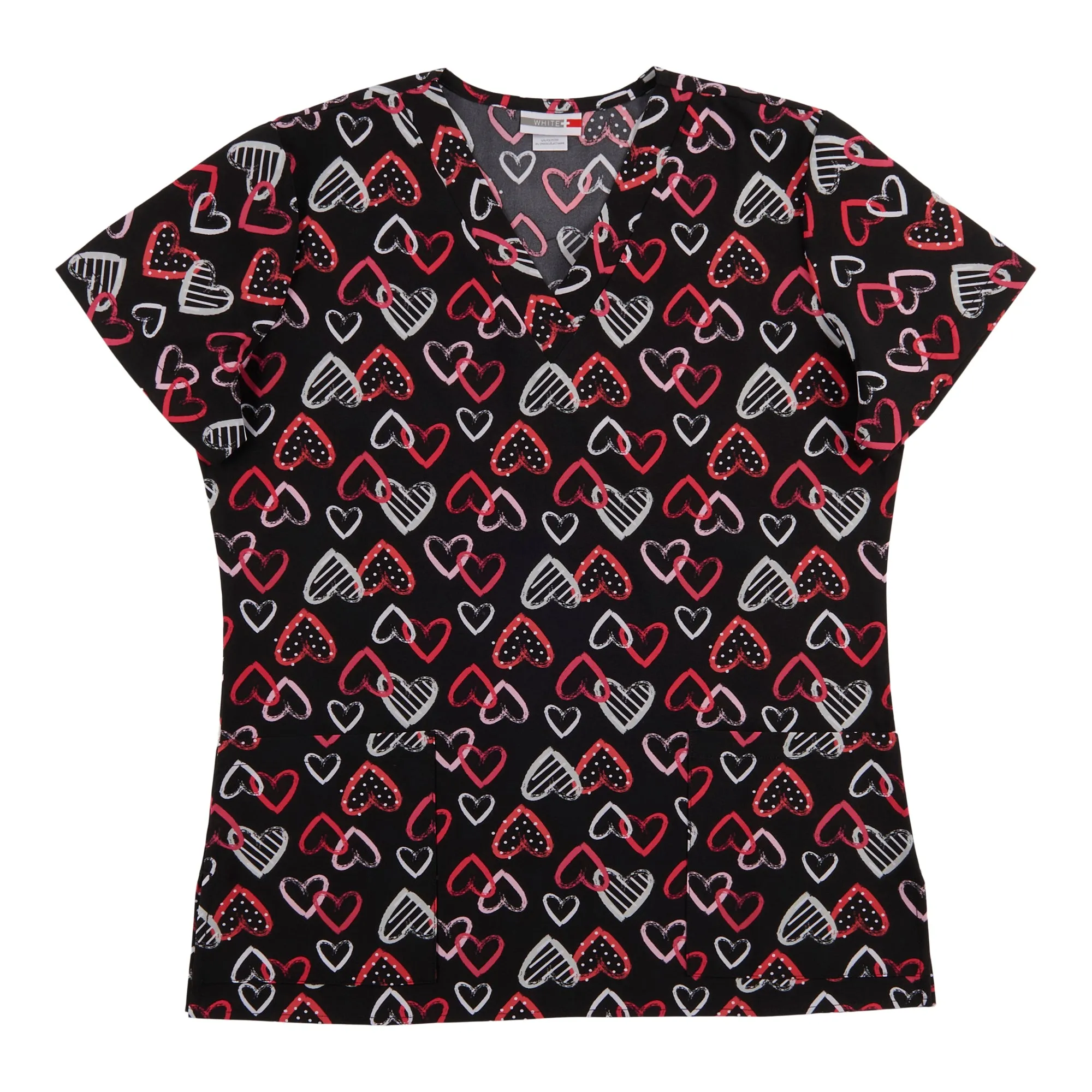 White Cross Women's Spring Time Printed Scrub Top with Front Pockets sold by Giant Tiger product image thumbnail 2