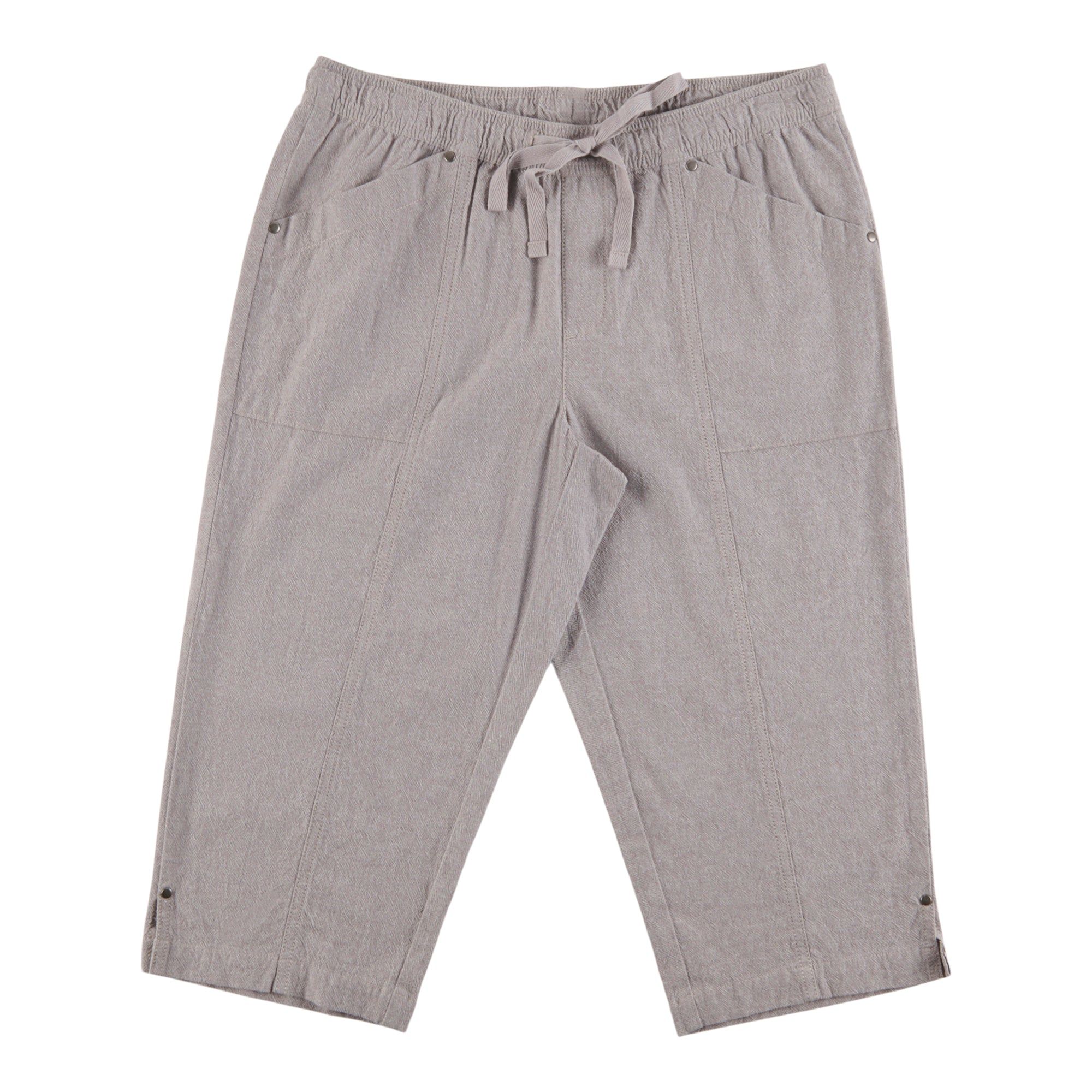 Classic Editions Women's Summer Look Petite Crinkle Capris sold by Giant Tiger