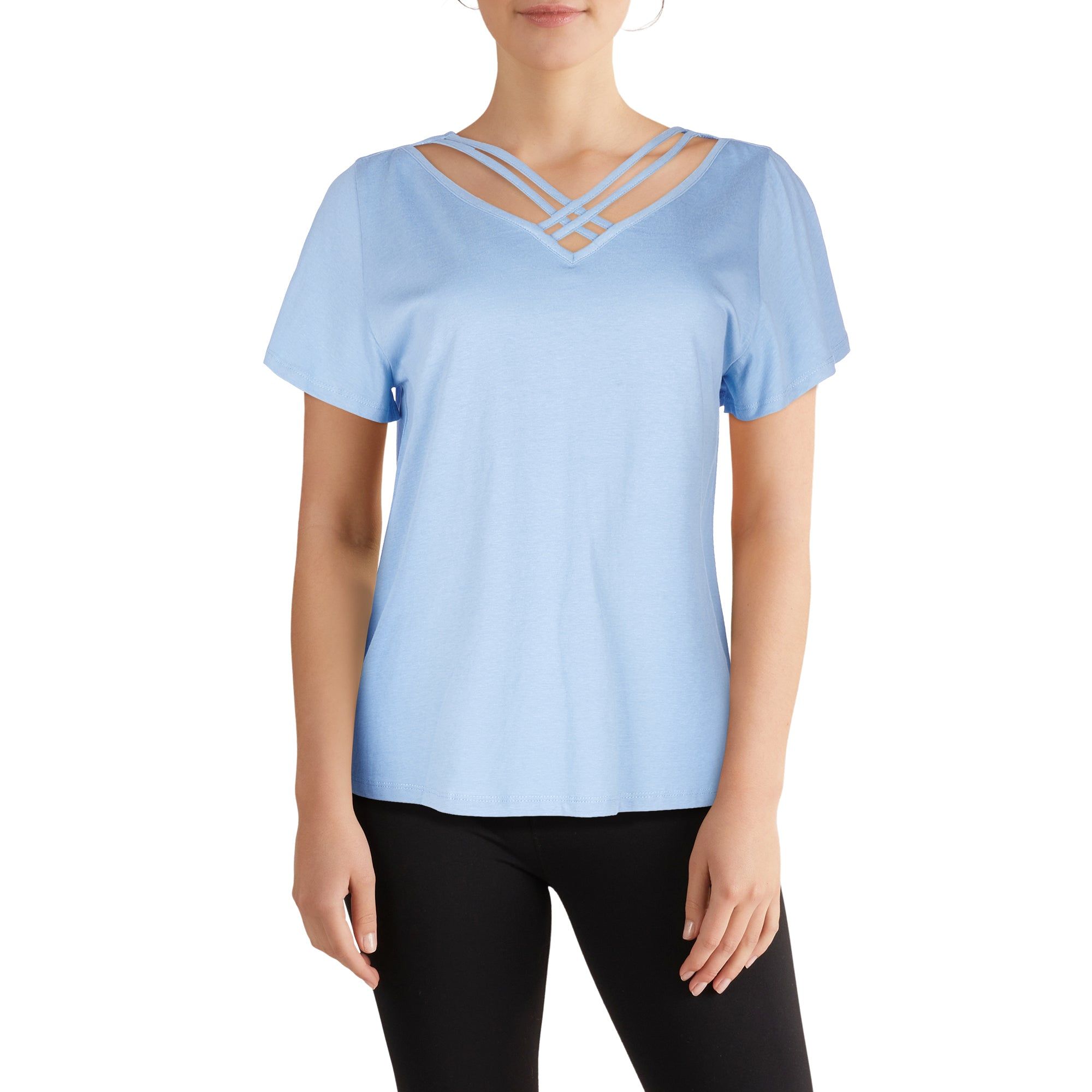 Women's Front Criss Cross T-Shirt sold by Giant Tiger