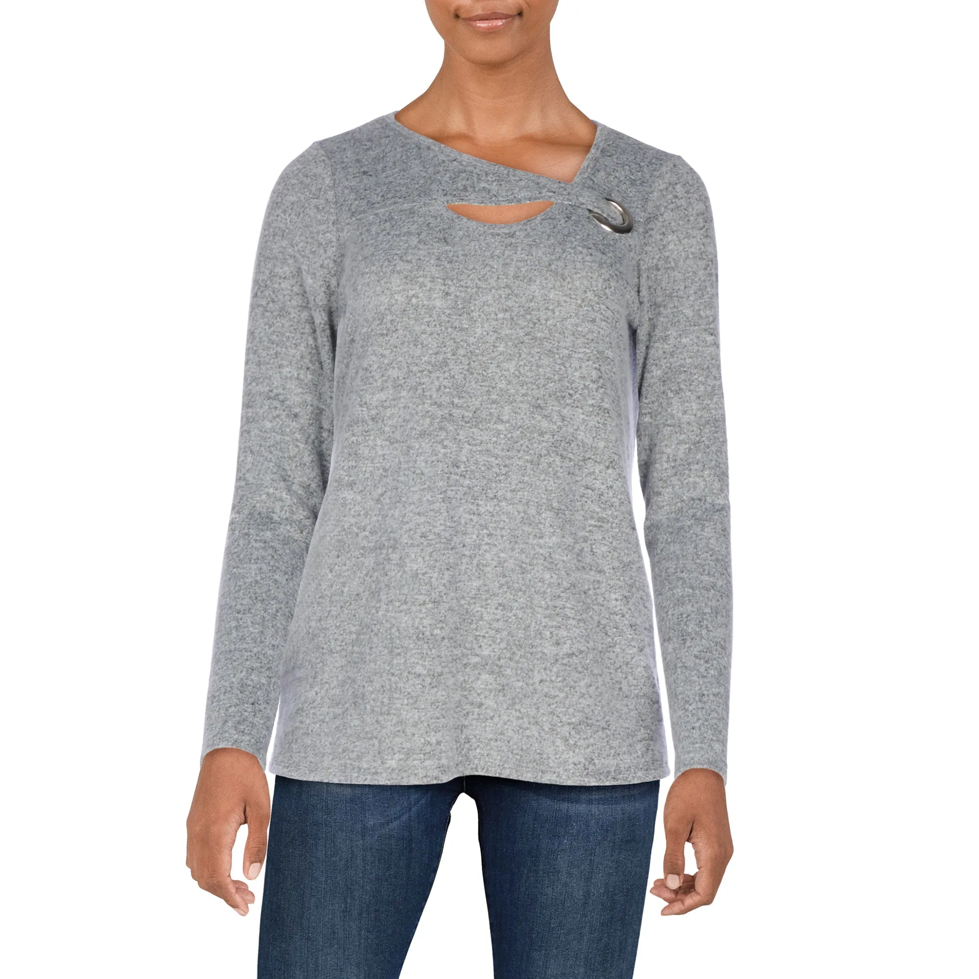 Women's Long Sleeve Asymmetric Knit Top sold by Giant Tiger