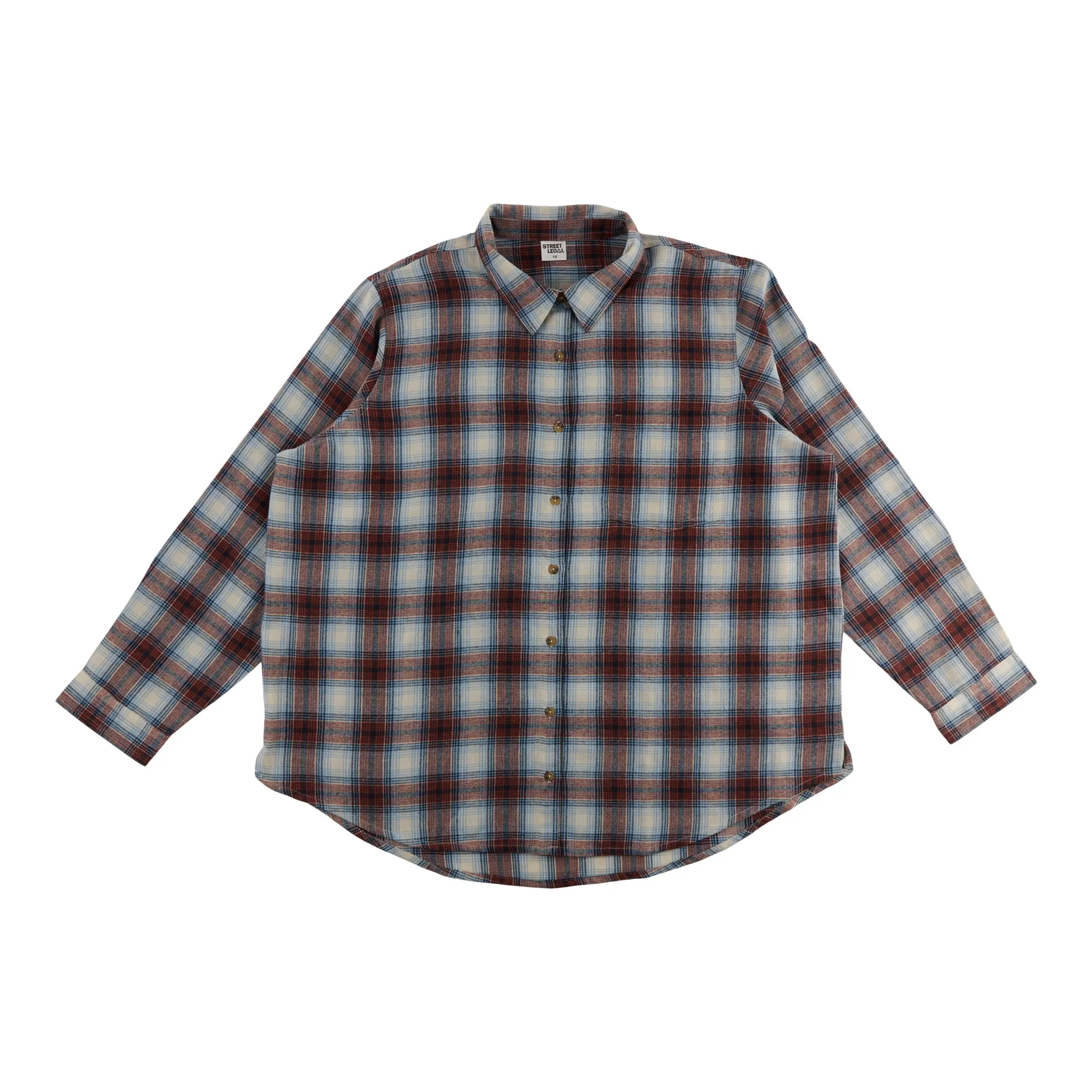 Women's Plus Collared Flannel Shirt sold by Giant Tiger