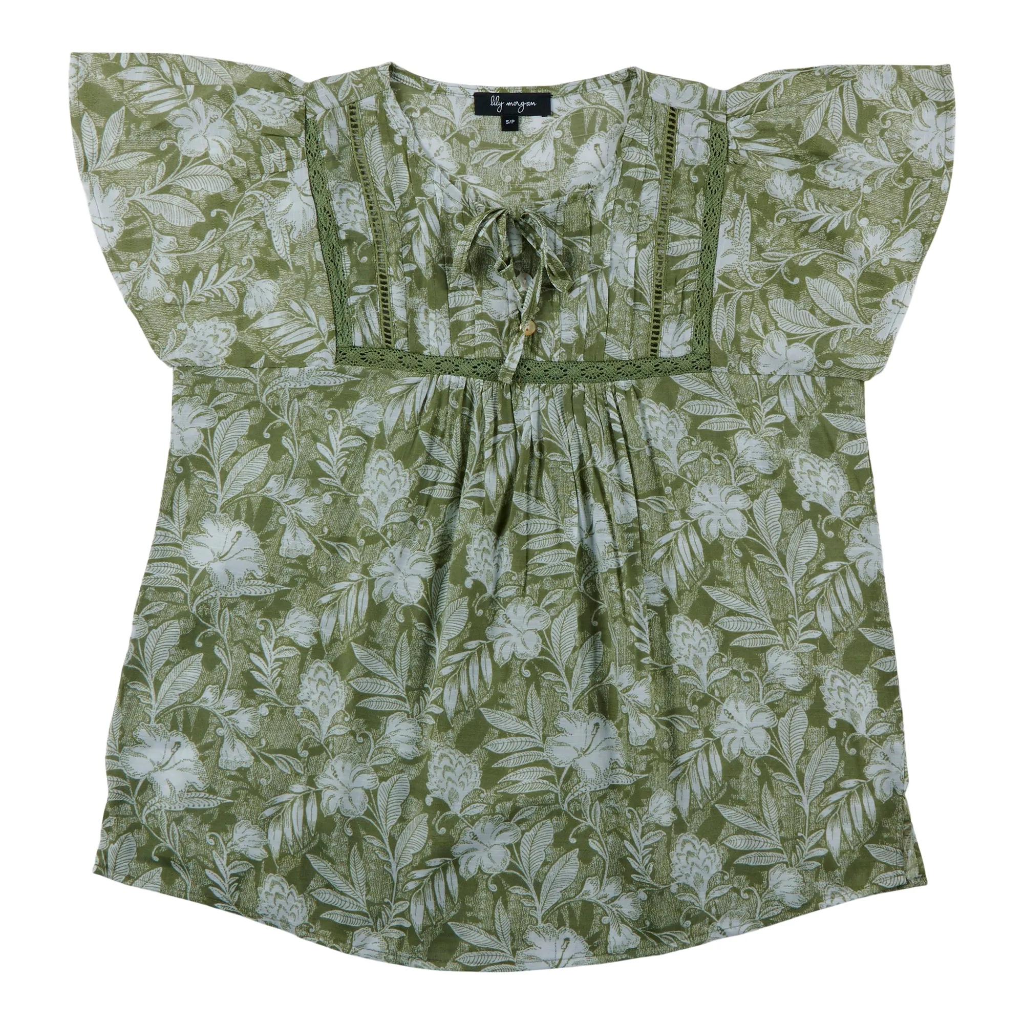 lily morgan Women's Printed Pintuck Blouse sold by Giant Tiger product image thumbnail 2