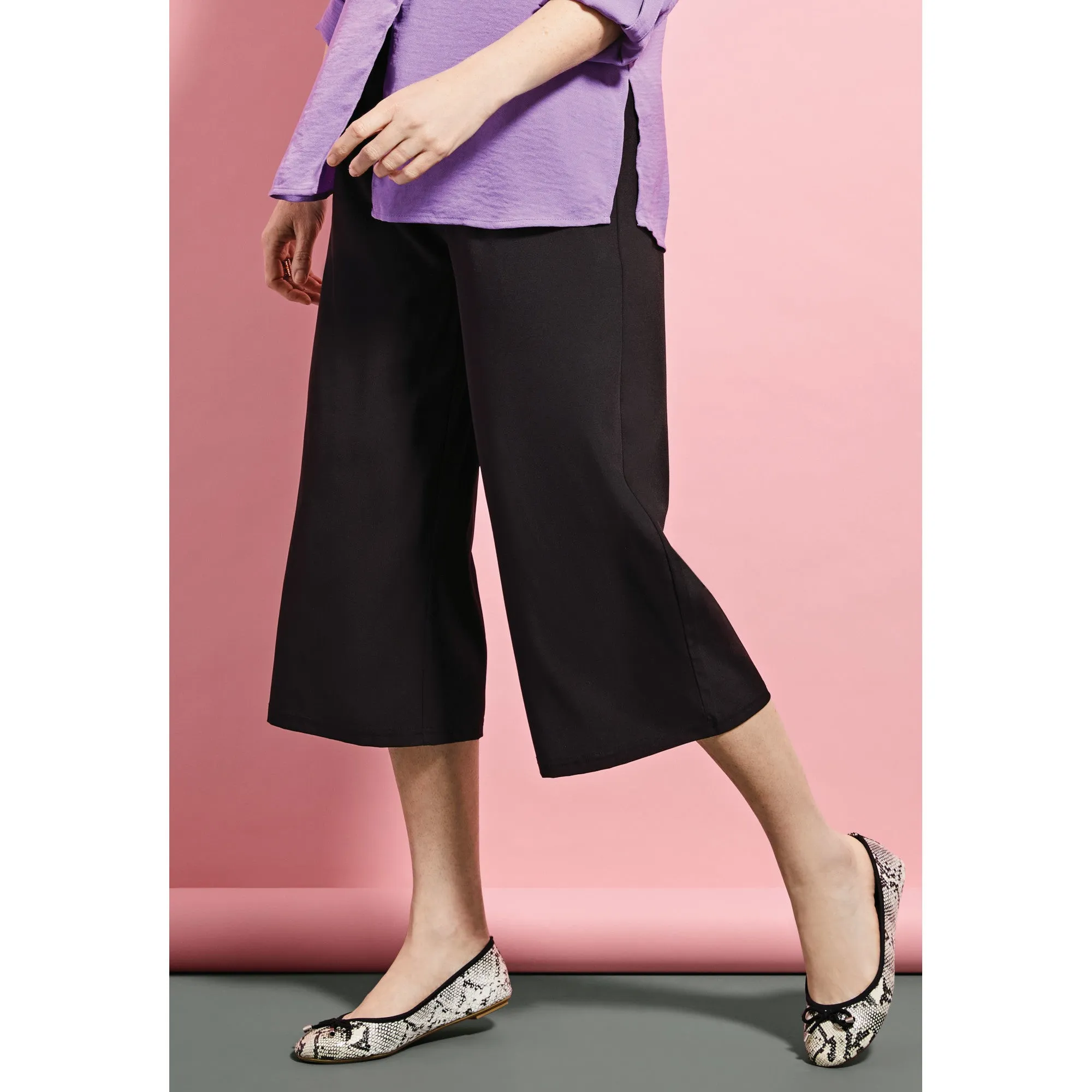 lily morgan Women's Cropped Wide Leg Pants sold by Giant Tiger