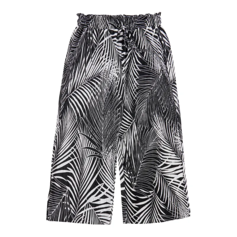lily morgan Women's Ocean Blues Printed Pleated Cropped Pants sold by Giant Tiger