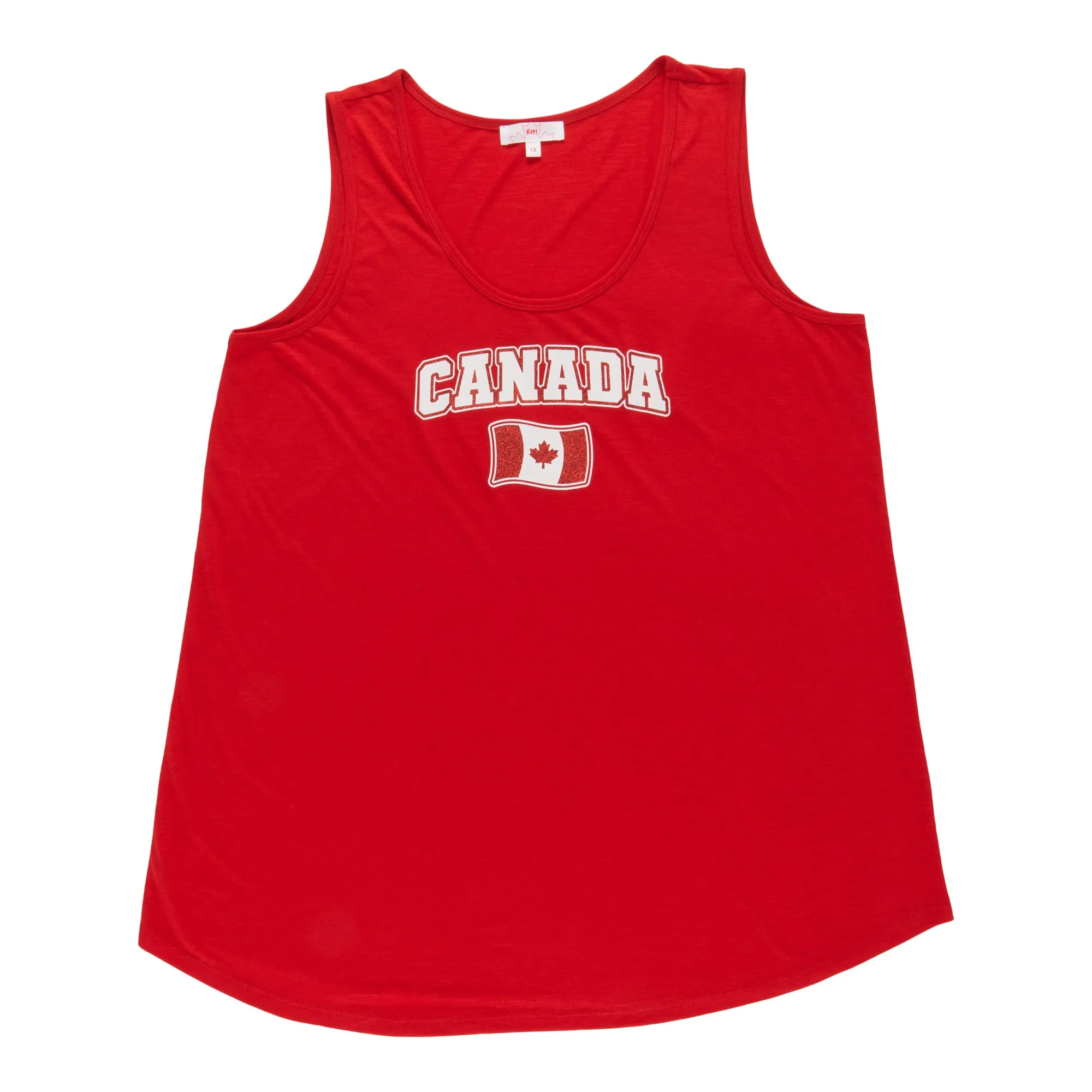 Canada EH Women's Plus Glitter Tank Top sold by Giant Tiger