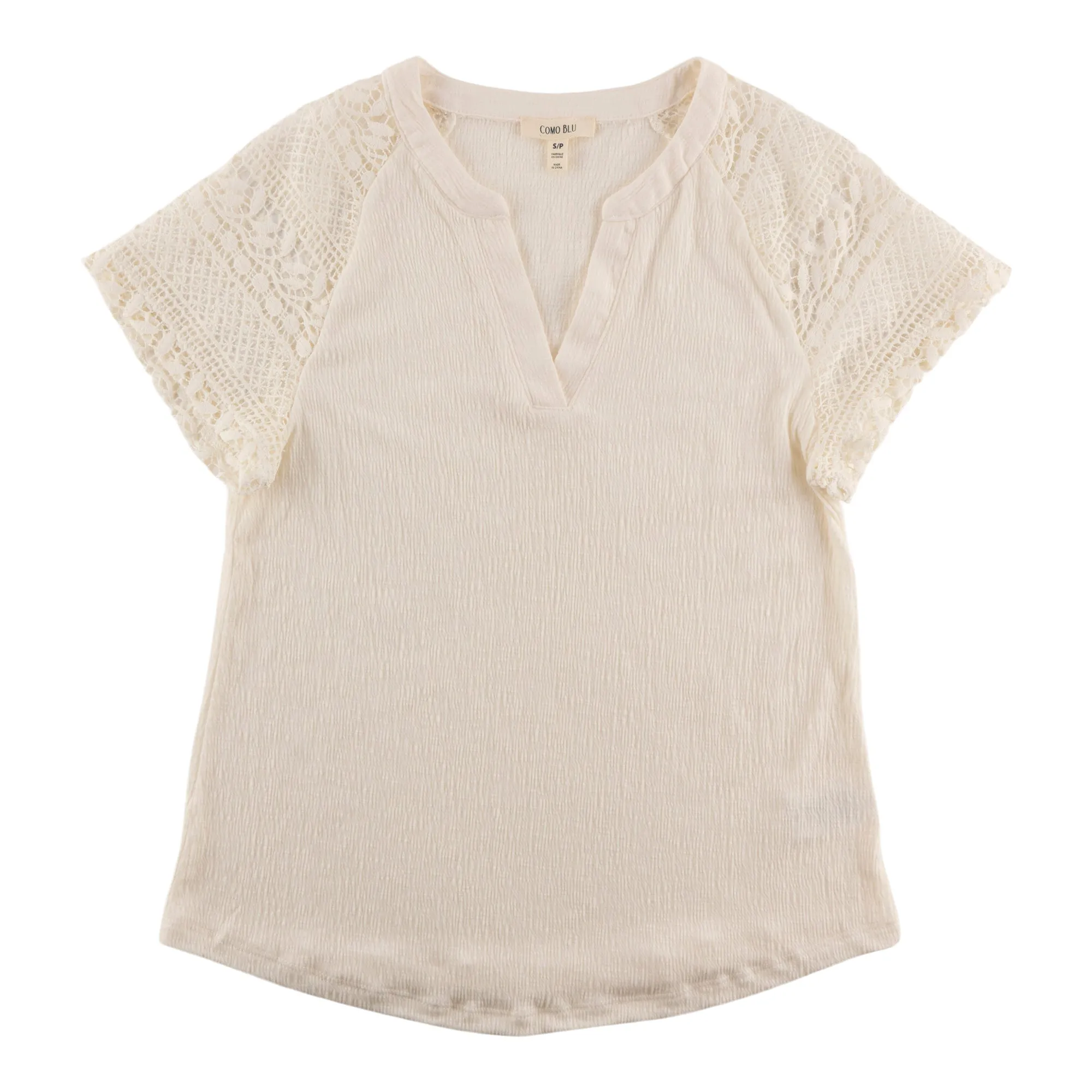 Women's V-Neck Lace Detail Blouse sold by Giant Tiger