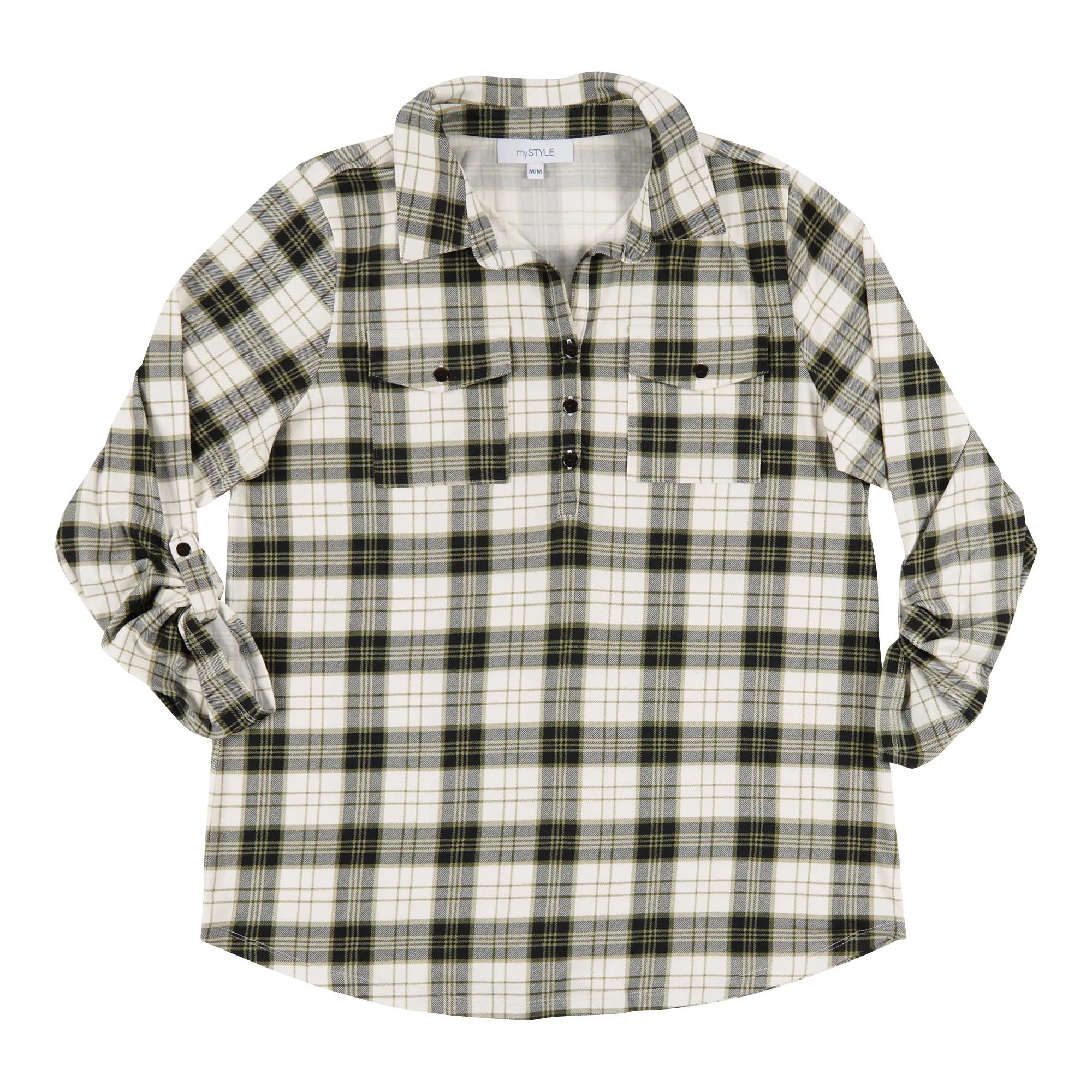 mySTYLE Women's Harvest Printed Plaid Top sold by Giant Tiger product image thumbnail 3