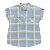 mySTYLE Women's Festival Short Sleeve Plaid Knit Top sold by Giant Tiger
