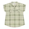mySTYLE Women's Festival Short Sleeve Plaid Knit Top sold by Giant Tiger
