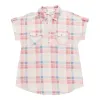 mySTYLE Women's Festival Short Sleeve Plaid Knit Top sold by Giant Tiger