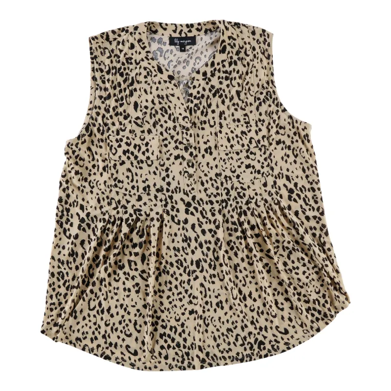lily morgan Women's Plus Spring Flair Pintuck Top sold by Giant Tiger