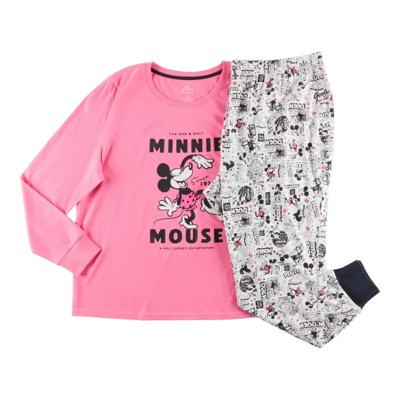 Disney Women's Plus Family Minnie Mouse Licensed PJ Set, 2-Pieces sold by Giant Tiger