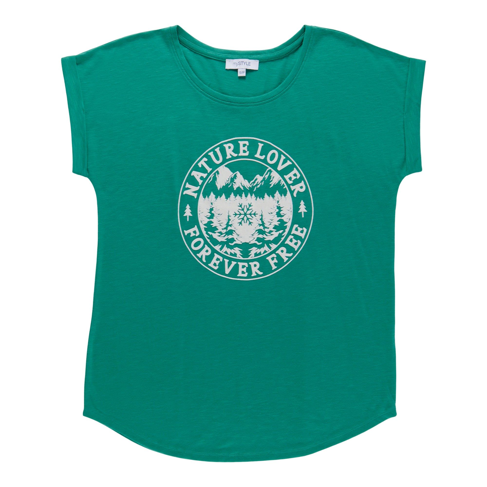 mySTYLE Women's Rolled Short Sleeve Slub T-Shirt sold by Giant Tiger product image thumbnail 2