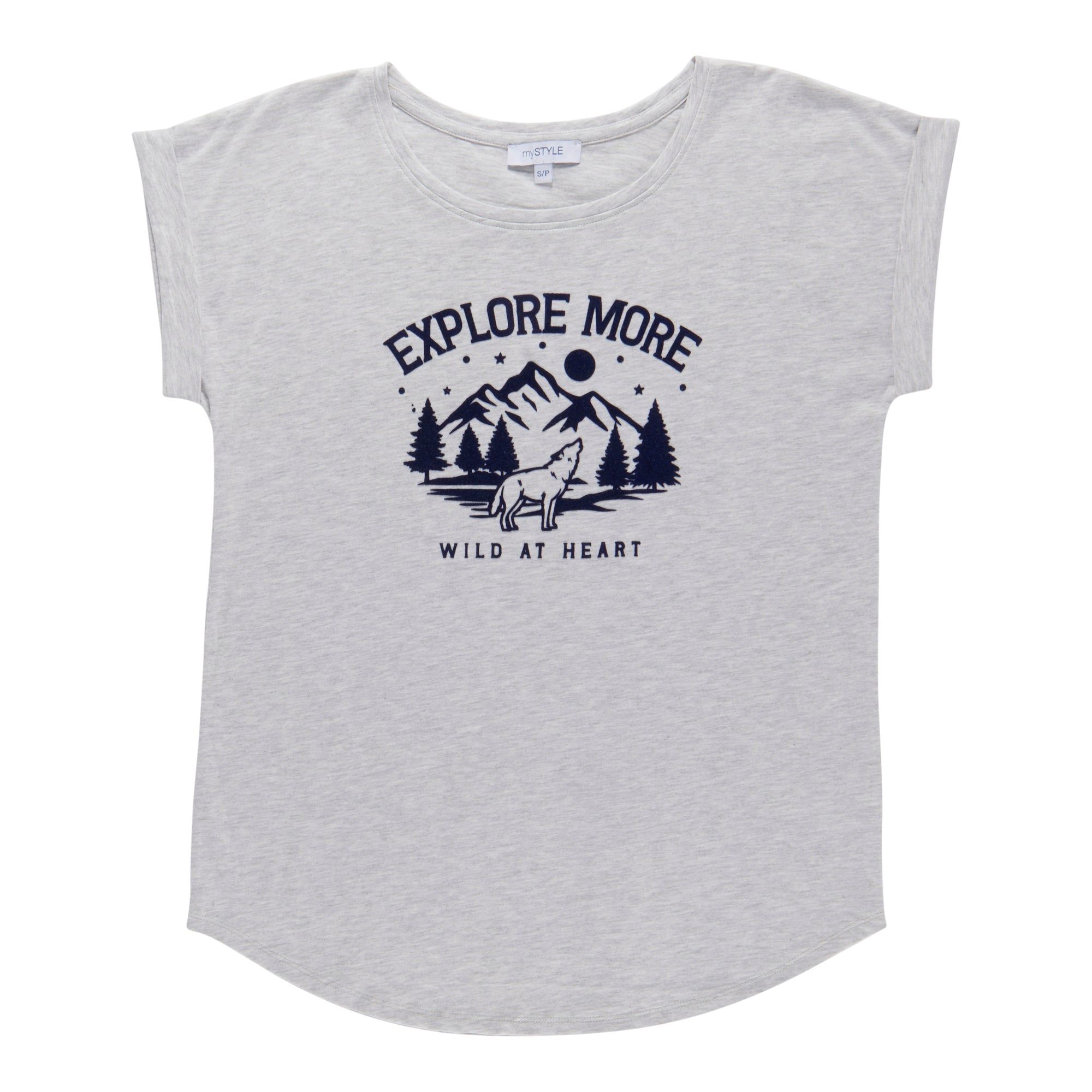 mySTYLE Women's Rolled Short Sleeve Slub T-Shirt sold by Giant Tiger product image thumbnail 3