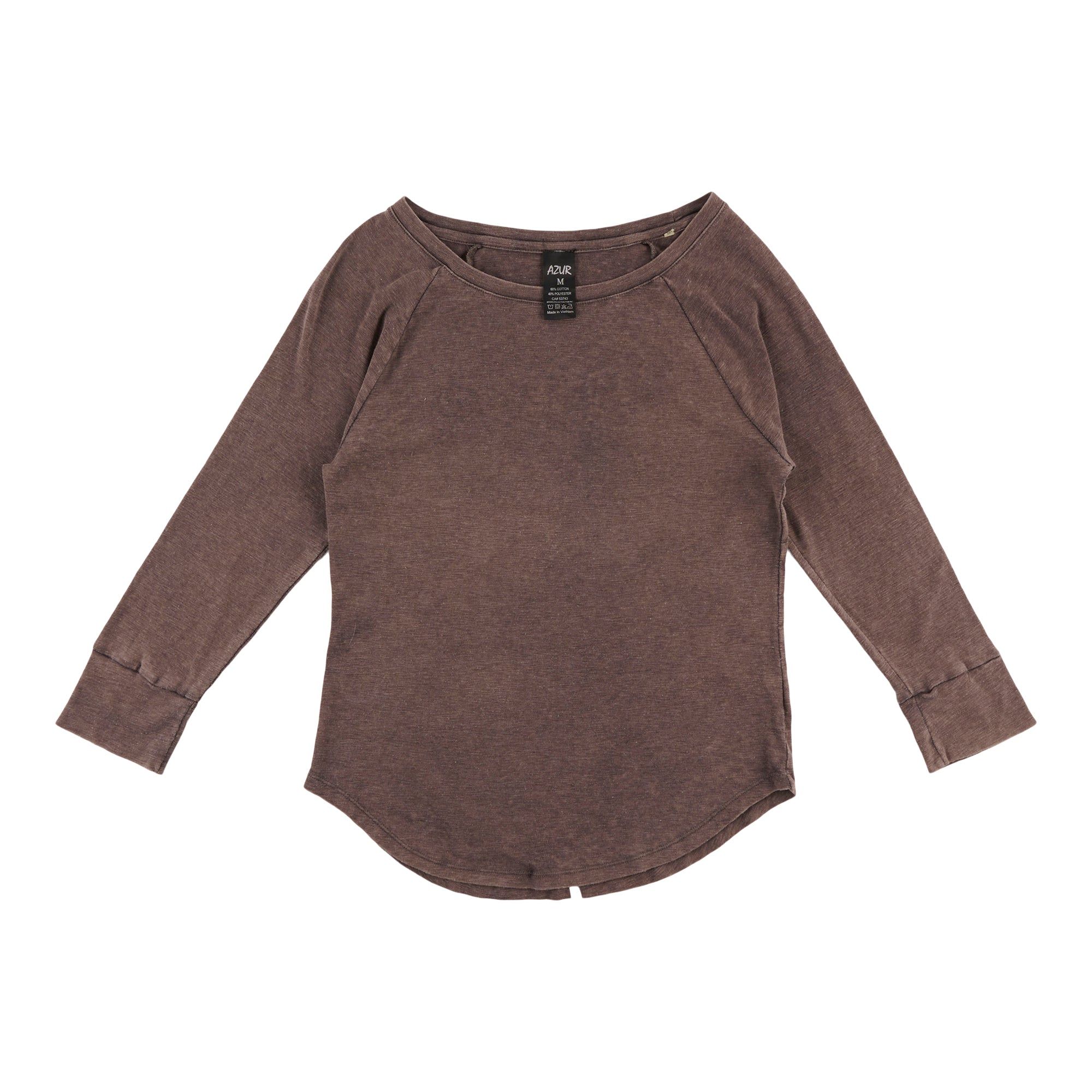 Women's Long Sleeve Melange T-Shirt, Assorted sold by Giant Tiger