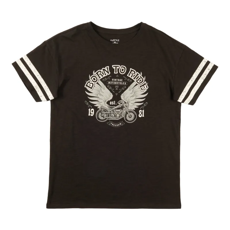 mySTYLE Women's Collegiate Screen Printed Tee sold by Giant Tiger