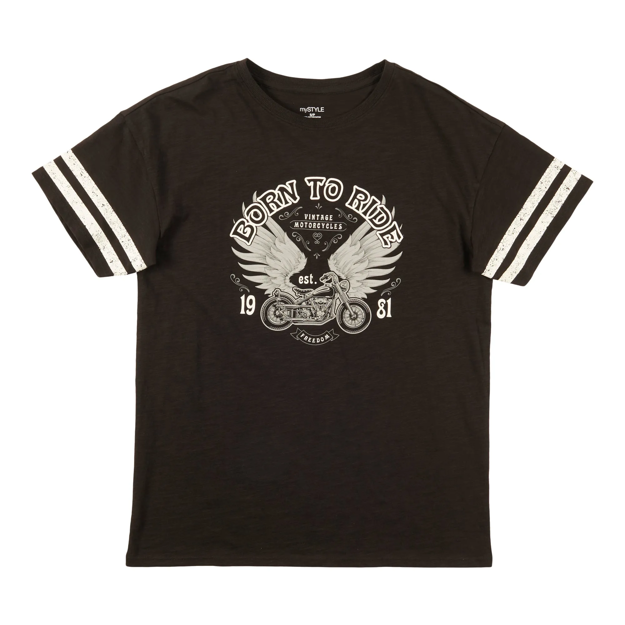 mySTYLE Women's Collegiate Screen Printed Tee sold by Giant Tiger