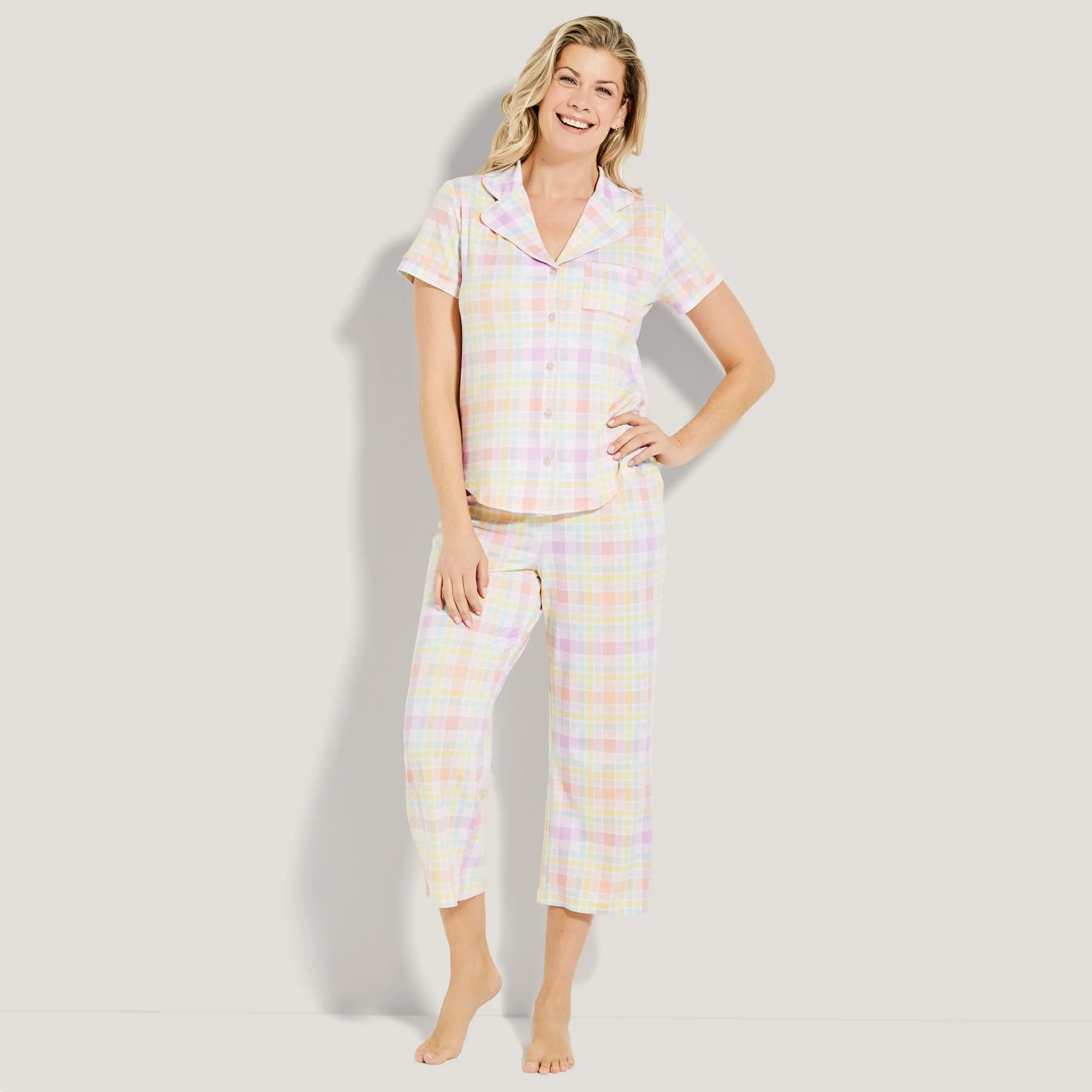 Carisma Women's Mommy & Me Tailored Capri Pyjama Set, 2-Piece sold by Giant Tiger product image thumbnail 3