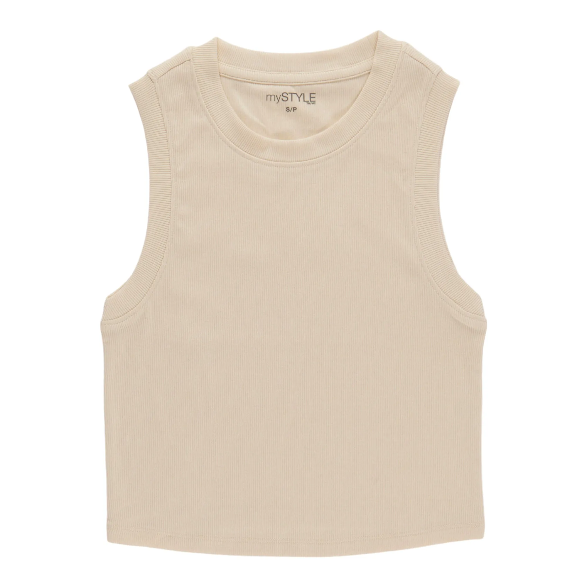 mySTYLE Women's Festival Fitted Ribbed Crop Tank Top sold by Giant Tiger product image thumbnail 2