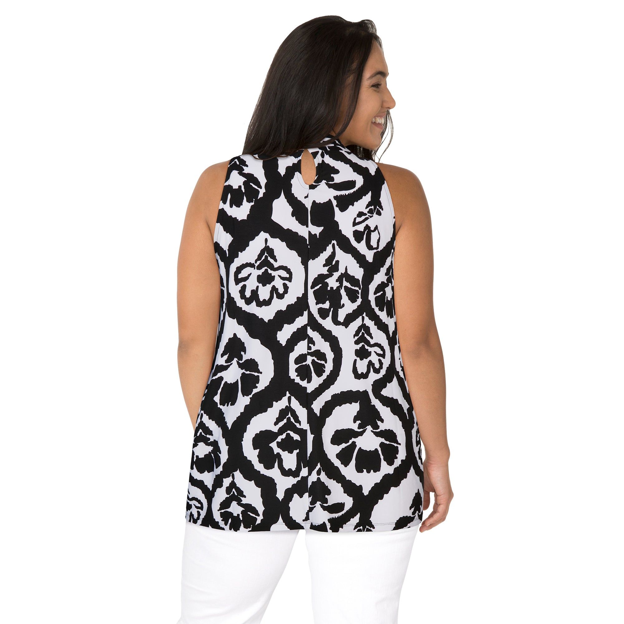 lily morgan Women's Plus Halter Neck Top with Cross Back sold by Giant Tiger product image thumbnail 2