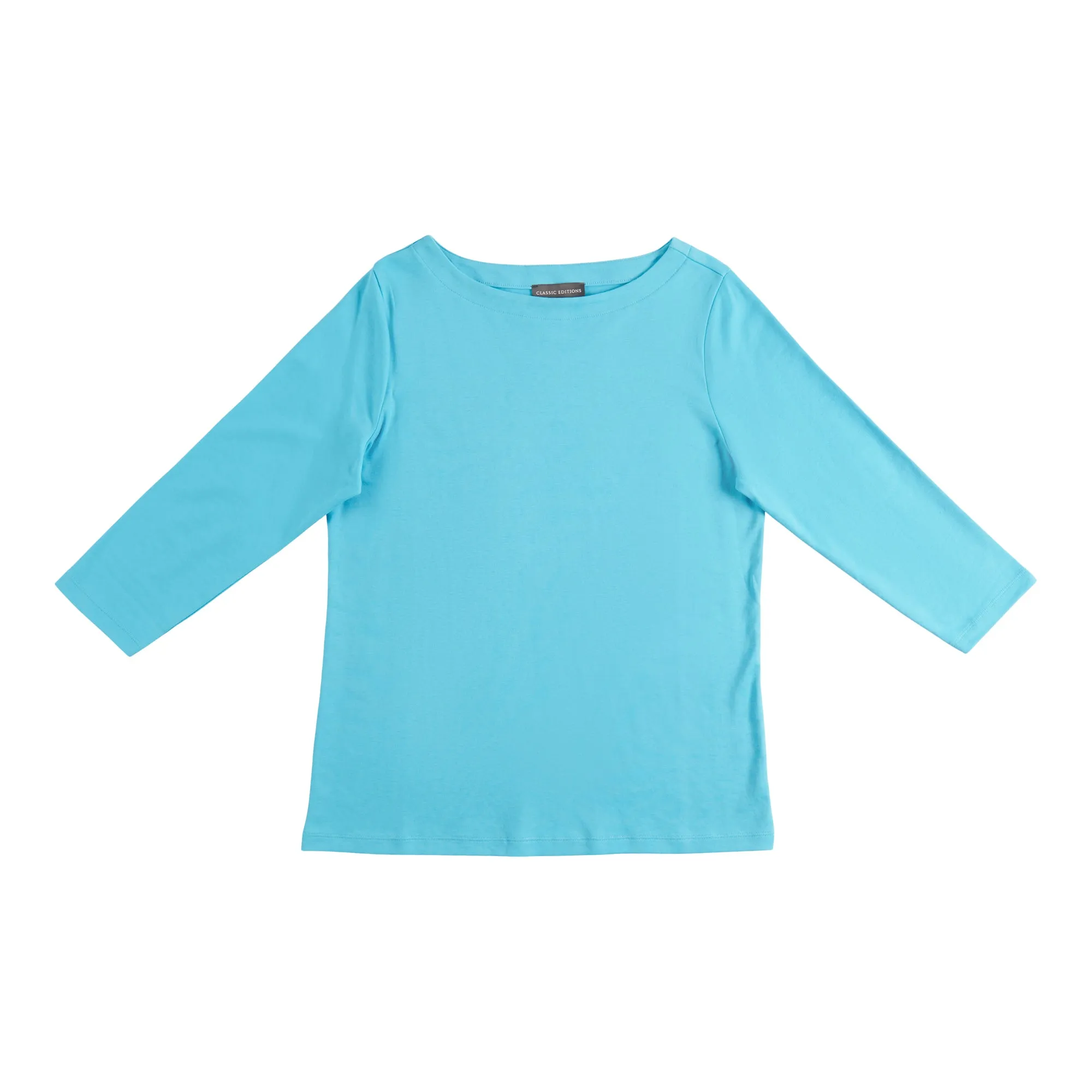 Classic Editions Women's Spring View Boat Neck Top with 3/4 Sleeves sold by Giant Tiger
