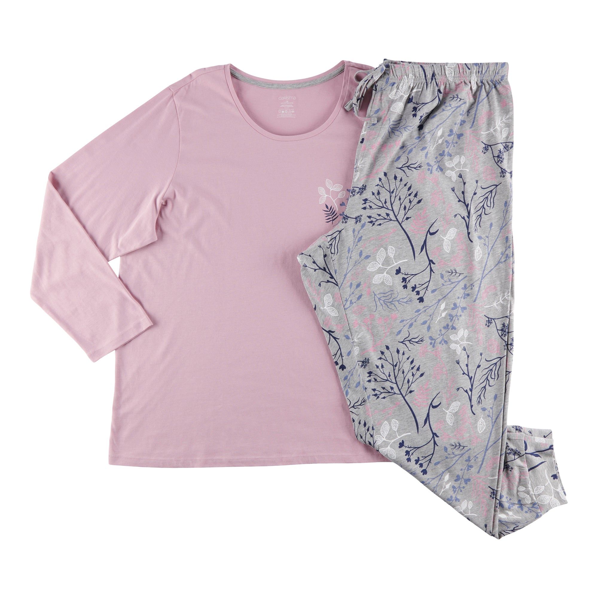 Carisma Women's Plus Cotton PJ Jogger Set, 2-Pieces sold by Giant Tiger product image thumbnail 3