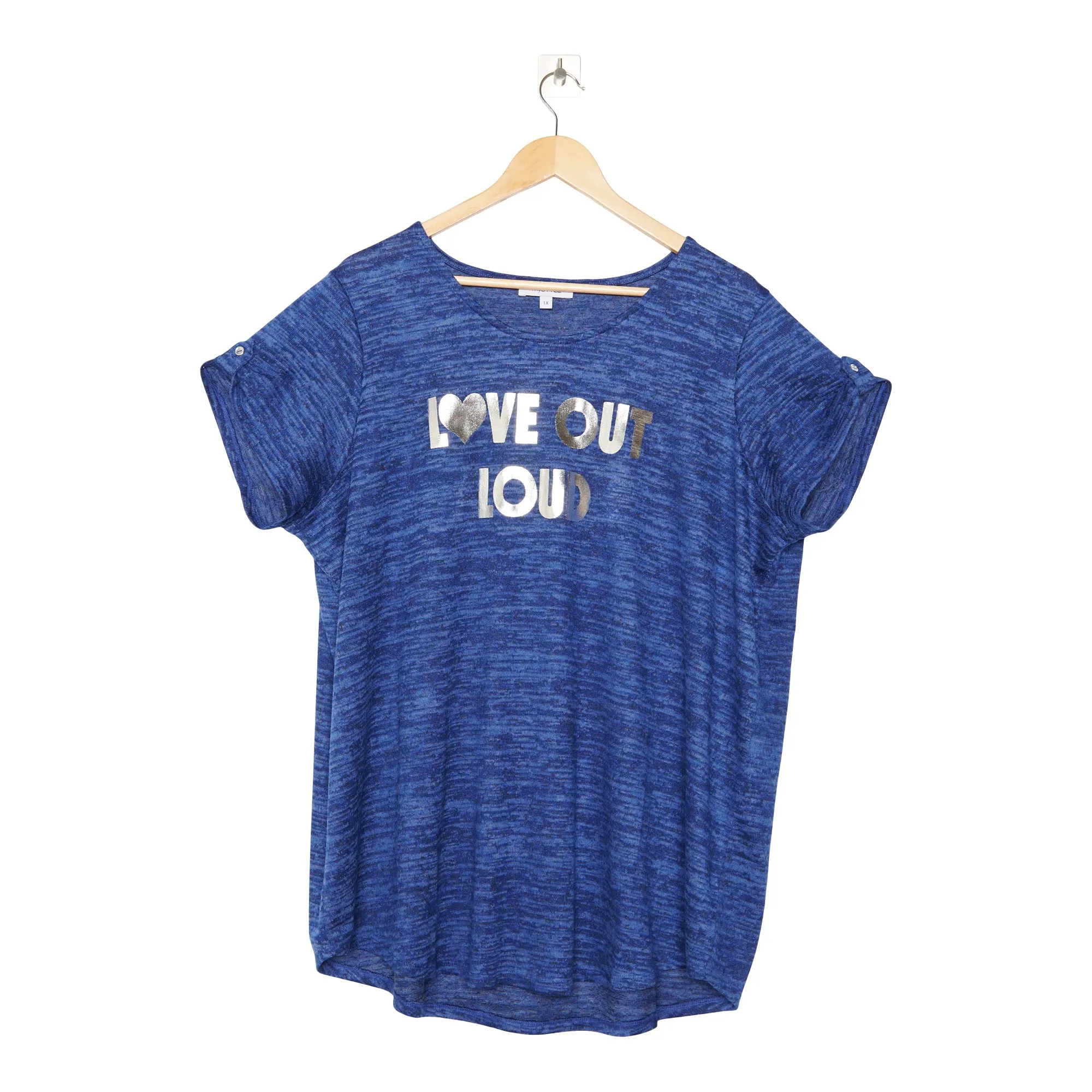 mySTYLE Women's Plus Screen Printed Snit Top sold by Giant Tiger product image thumbnail 2