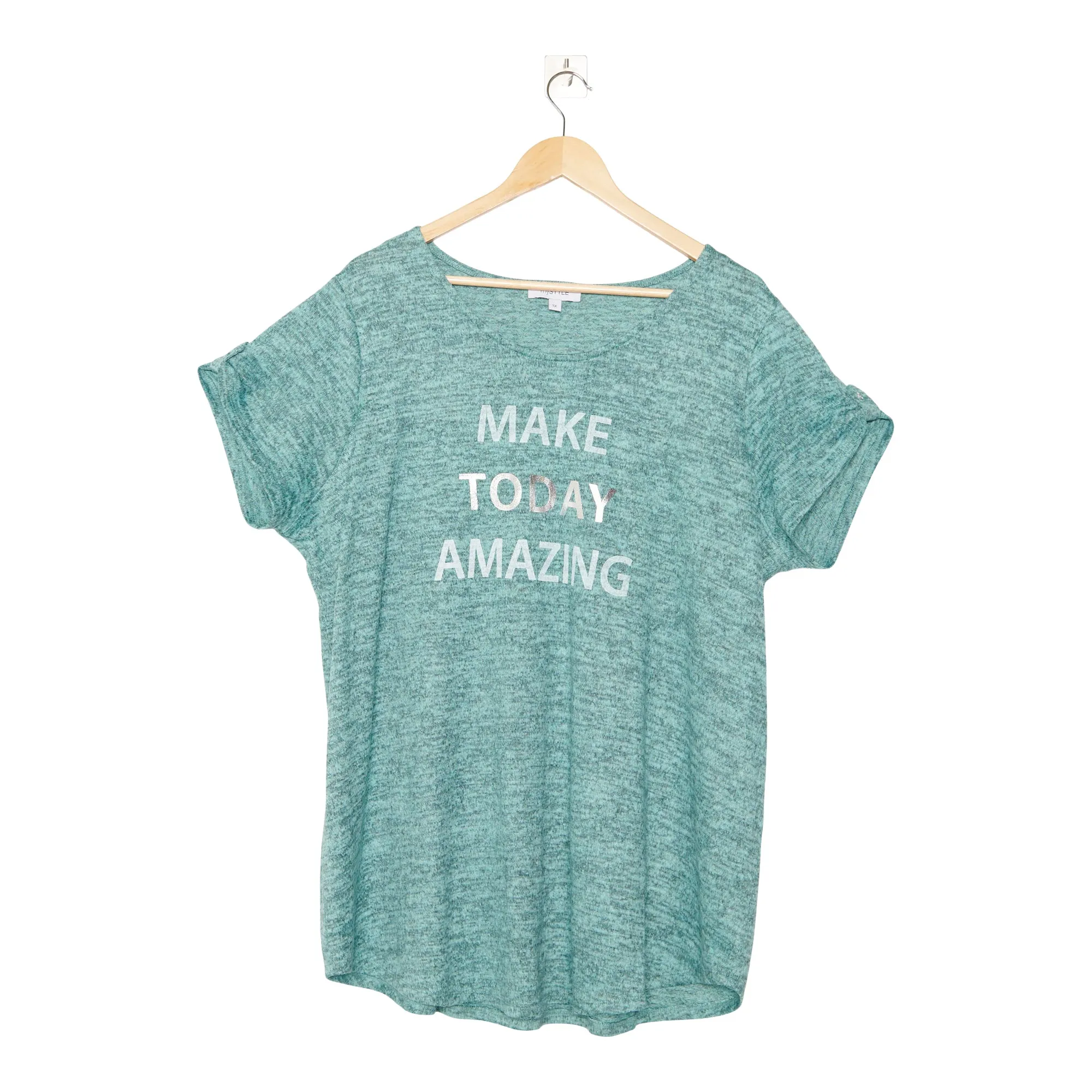 mySTYLE Women's Plus Screen Printed Snit Top sold by Giant Tiger product image thumbnail 4