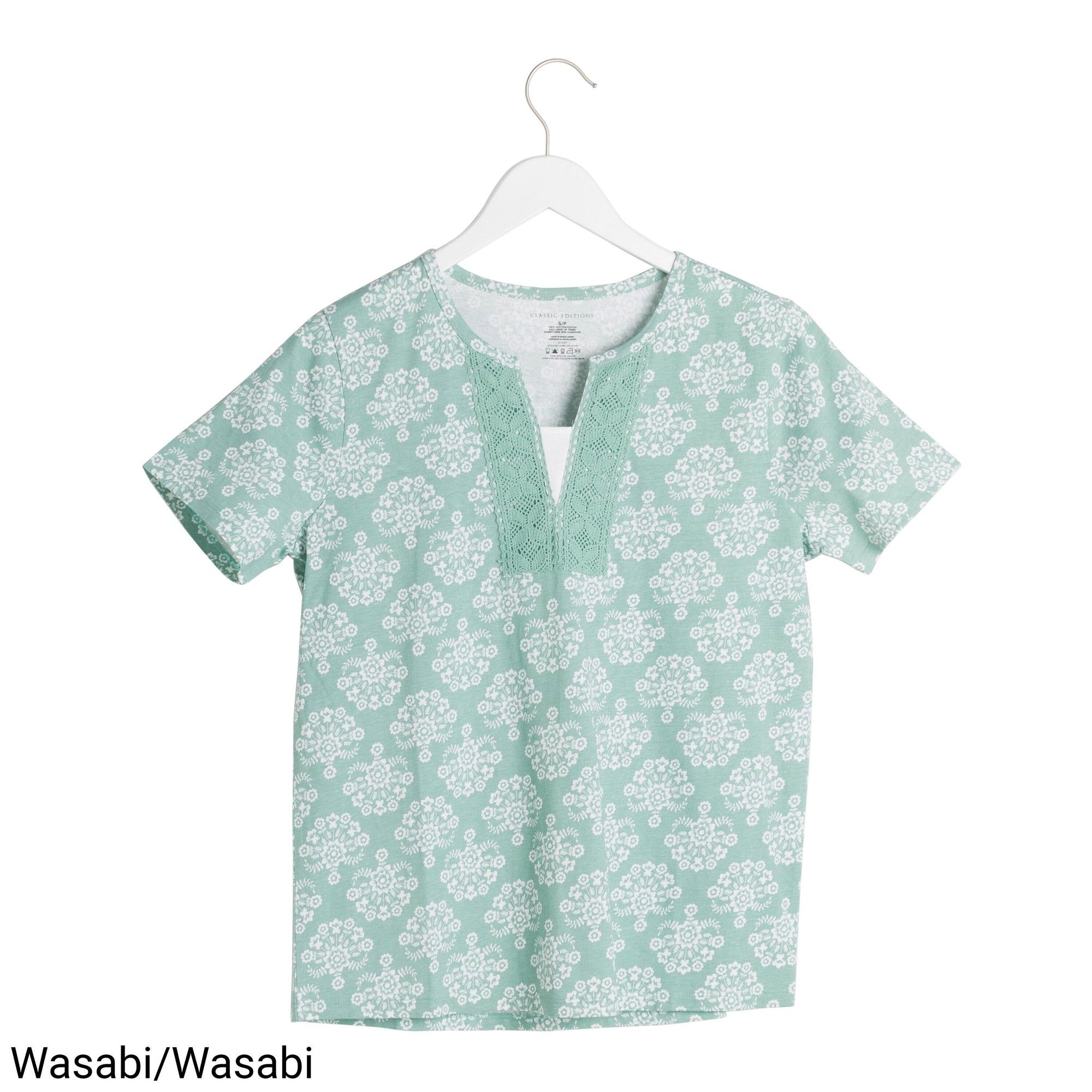 Classic Edition Women's Printed Crochet 2-Fer T-Shirt - S-XXL sold by Giant Tiger product image thumbnail 2