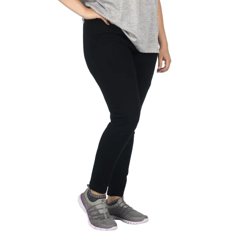 ACX Active Women's Plus Mid-Rise Yoga Leggings with Comfort Waistband, Black sold by Giant Tiger