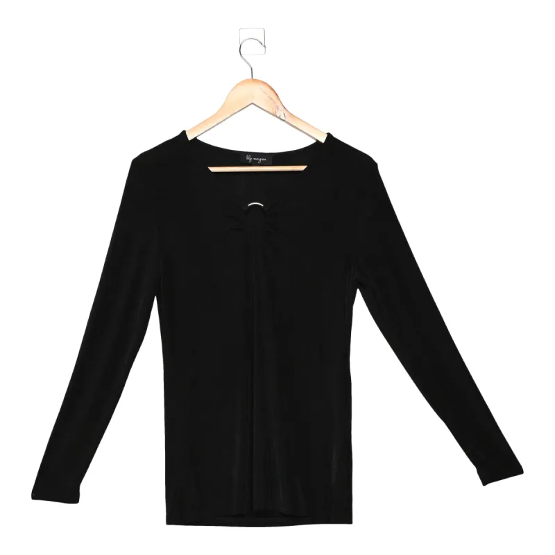 lily morgan Women's Spring Flair Printed Top with Ring Detail sold by Giant Tiger