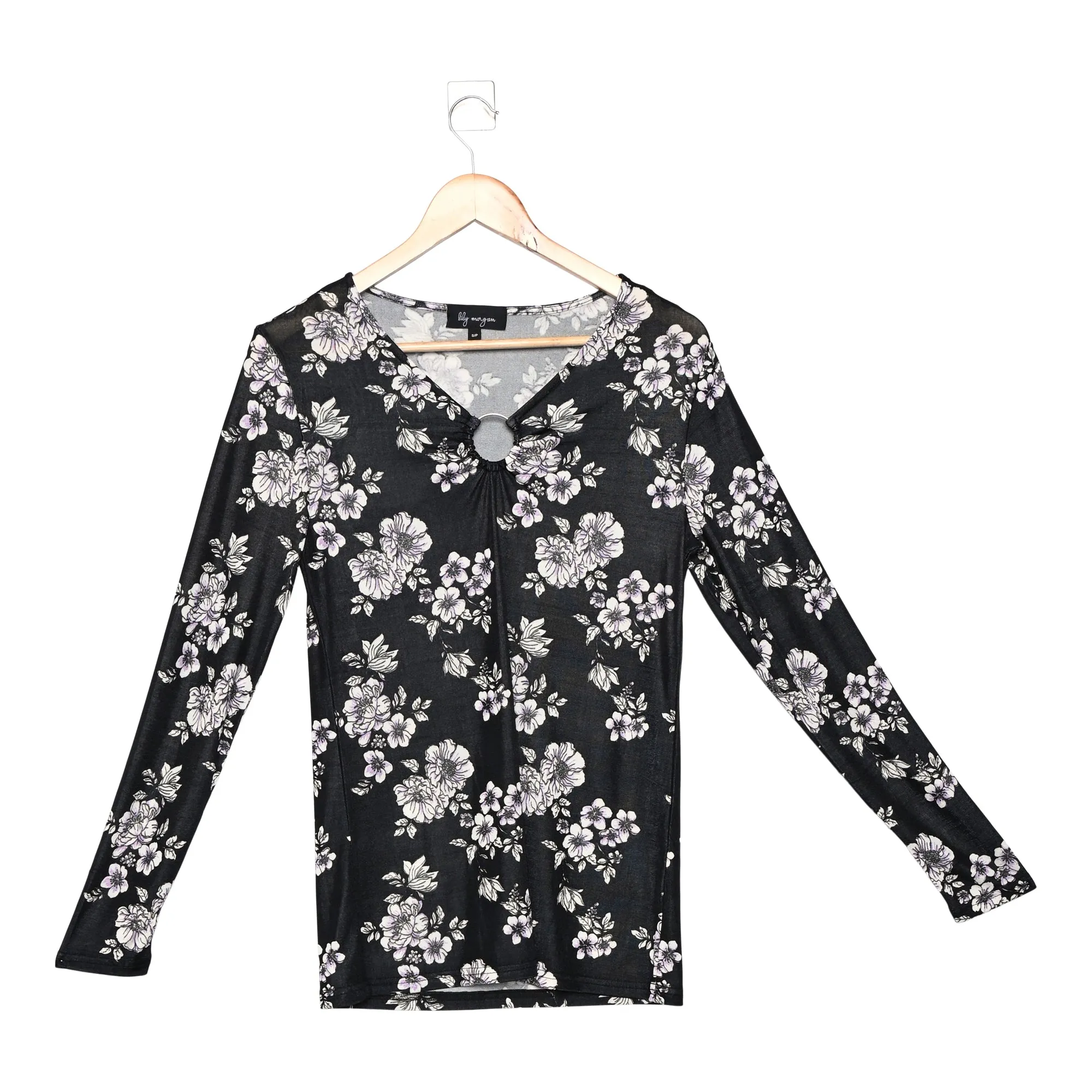 lily morgan Women's Spring Flair Printed Top with Ring Detail sold by Giant Tiger product image thumbnail 2