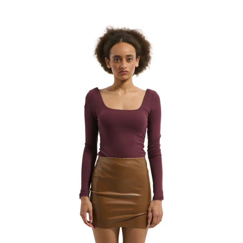 Women's Long Sleeve Squareneck Bodysuit sold by Giant Tiger