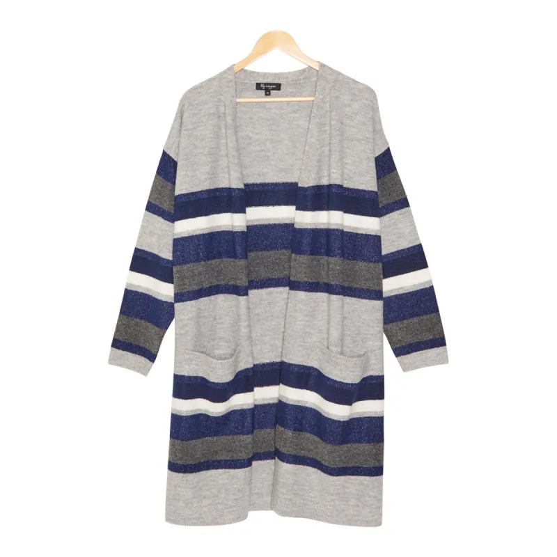 lily morgan Women's Plus Open Front Long Sleeve Cardigan with Pockets sold by Giant Tiger